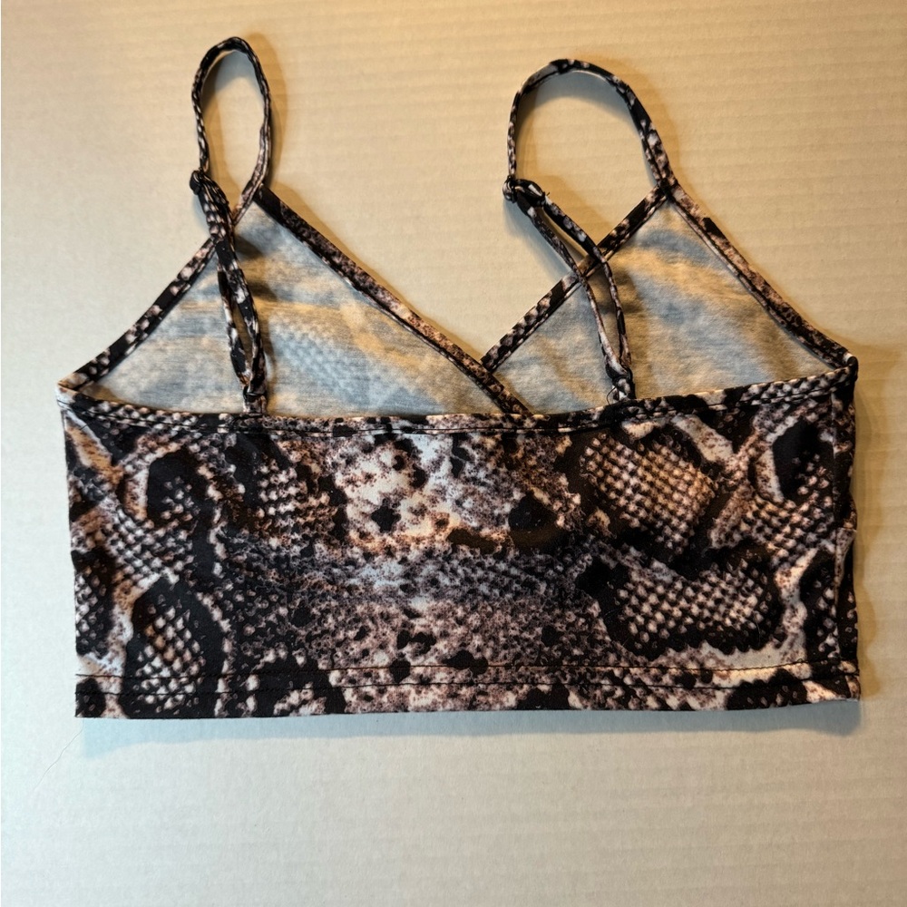 Purple snake skin print top - Picture 2 of 2